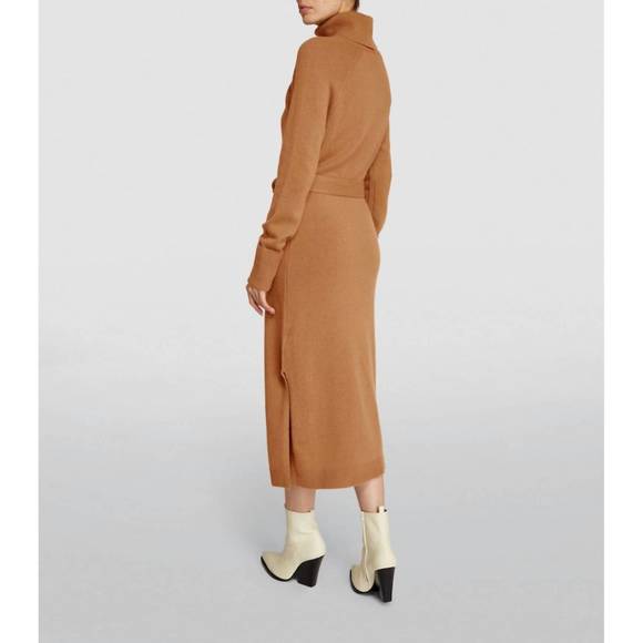 NEW PAIGE cherise cutout sweater midi dress in toffee - Picture 2 of 5